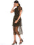 MIDNIGHT FIELD FRILLED MIDI DRESS - LA MAISON TALULAH