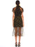 MIDNIGHT FIELD FRILLED MIDI DRESS - LA MAISON TALULAH