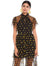 MIDNIGHT FIELD FRILLED MIDI DRESS - LA MAISON TALULAH