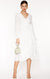 WHITE LIE MIDI DRESS - LA MAISON TALULAH